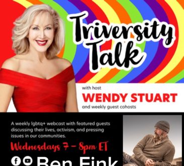 Multidisciplinary Artist and Photographer Ben Fink Guests On TriVersity Talk With Host Wendy Stuart 7 PM ET Wednesday January 15th, 2025