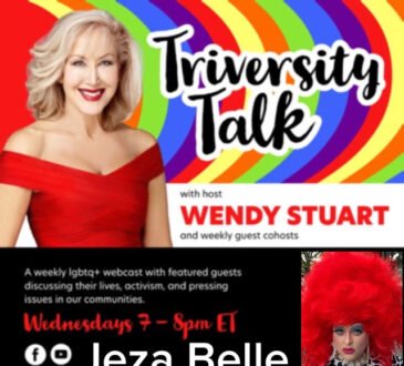 Wendy Stuart Presents TriVersity Talk! Wednesday, April 22nd, 2026 7 PM ET With Featured Guest Jeza Belle