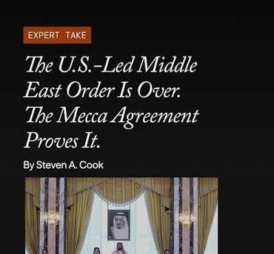 Iran Yanks the Middle East Away from the USA? By Howard Bloom